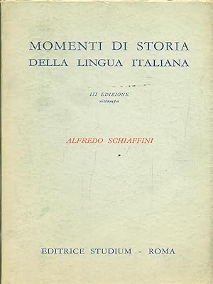Immagine del venditore per Momenti di storia della lingua italiana venduto da Librodifaccia