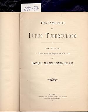 Imagen del vendedor de TRATAMIENTO DEL LUPUS TUBERCULOSO a la venta por Libreria 7 Soles