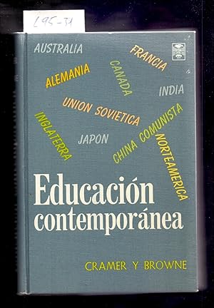 Imagen del vendedor de EDUCACION CONTEMPORANEA, ESTUDIO COMPARATIVO DE SISTEMAS NACIONALES a la venta por Libreria 7 Soles