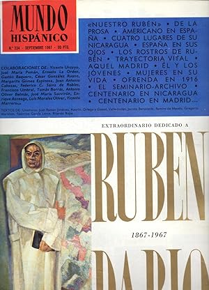 Imagen del vendedor de NUMERO EXTRAORDINARIO DEDICADO A RUBEN DARIO 1867-1967 a la venta por Libreria 7 Soles