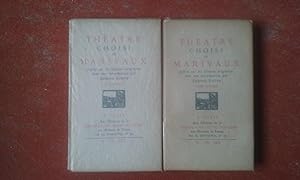 Théâtre choisi de Marivaux publié sur les éditions originales. Tomes 1 et 2