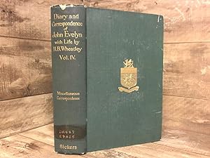 Bild des Verkufers fr Diary and Correspondence of John Evelyn: Vol. IV zum Verkauf von Archives Books inc.