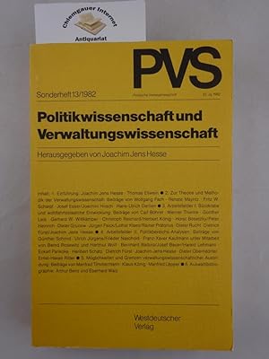 Politikwissenschaft und Verwaltungswissenschaft. Politische Vierteljahresschrift / Sonderheft ; 13.
