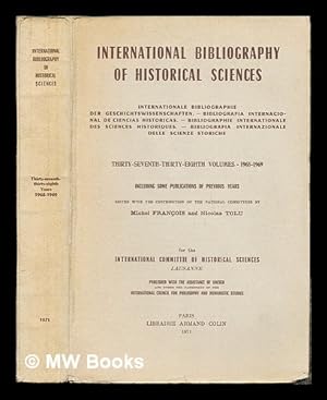 Image du vendeur pour International Bibliography of Historical Sciences: Thirty-Seventh-Thirty-Eighth Volumes (1968-1969) mis en vente par MW Books Ltd.
