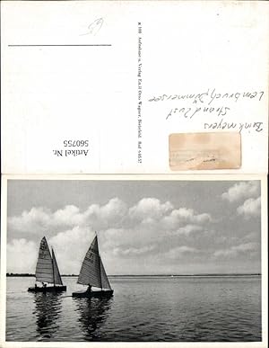 Bild des Verkufers fr 560755,Lembruch Dmmer See Segeln Segelboote zum Verkauf von Versandhandel Lehenbauer