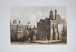 Fine Original Lithotint Illustration of The Priory of St Osyth in Essex. Published By Chapman and...