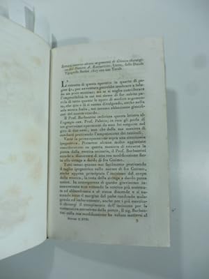 Lettera intorno alcuni argomenti di clinica chirurgica del D. A. Barbantini. Lucca, Bertini, 1827...