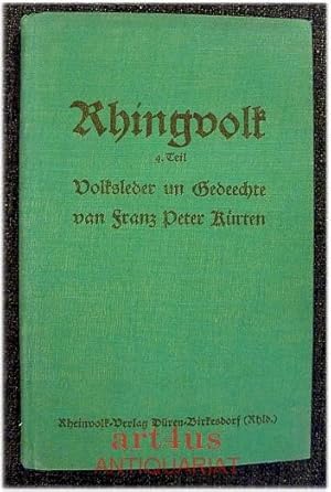 Imagen del vendedor de Rhingvolk : 4. Teil : Volksleder un Gedeechte a la venta por art4us - Antiquariat