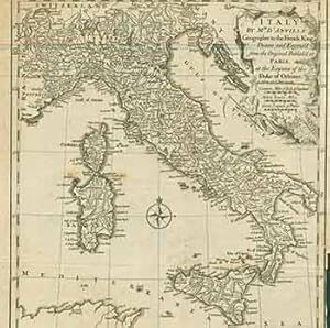 Italy by Mr. D'Anville Geographer to the French King, Drawn and Engrav'd from the Original Publis...