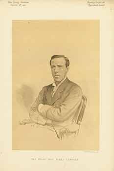 Imagen del vendedor de The Right Hon: James Lowther. (James Lowther (1 December 1840 ? 12 September 1904) was a British Conservative politician and sportsman. Born at Swillington, Yorkshire, Lowther was the younger son of Sir Charles Lowther, 3rd Baronet, of Swillington and Isabella Morehead. He was educated at Westminster School and took a BA from Trinity College, Cambridge in 1863, and a MA in 1866. He was also admitted as a barrister of the Inner Temple on 17 October 1864, but never practiced law). a la venta por Wittenborn Art Books