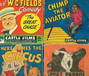 Set Of Four 16 mm. Films: Sport Parade, Chimp The Aviator, W.C. Fields Comedy "The Great Chase, &...
