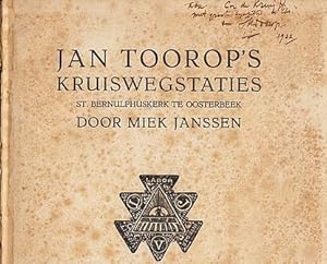 Imagen del vendedor de Jan Toorop's Kruiswegstaties. St. Bernulphuskerk te Oosterbeek. (Gesigneerd met handgeschreven opdracht van Toorop). a la venta por Fokas Holthuis
