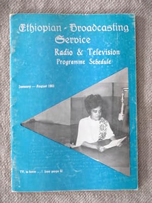 Ethiopian Broadcasting Service. Radio & Television Programm Schedule January  August 1965.