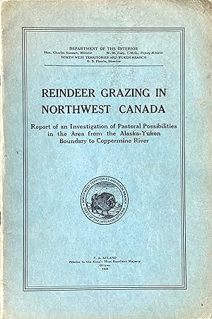 Seller image for Reindeer grazing in northwest Canada for sale by Acanthophyllum Books