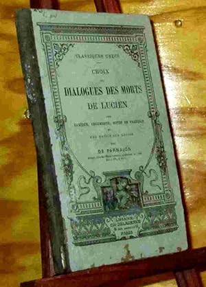 Seller image for CHOIX DES DIALOGUES DES MORTS DE LUCIEN for sale by Livres 113