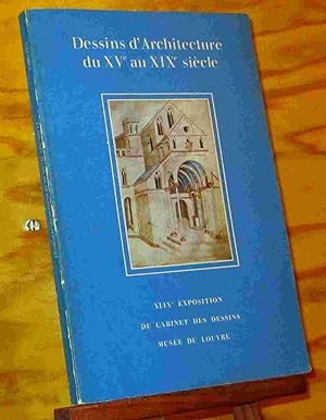 Bild des Verkufers fr DESSINS D' ARCHITECTURE DU XVE AU XIXE SIECLE zum Verkauf von Livres 113