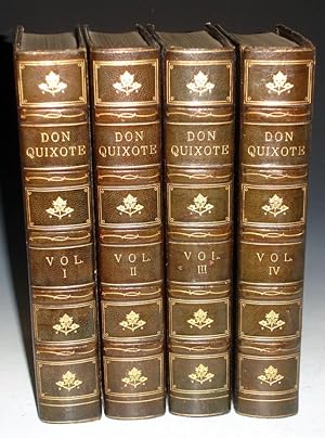 The History of the Ingenious Gentleman of La Mancha, (4 Volumes, Richly Bound By Bayntun)