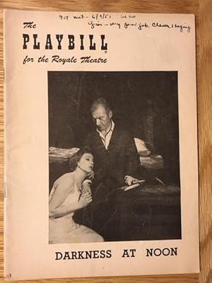 Darkness at Noon - Playbill