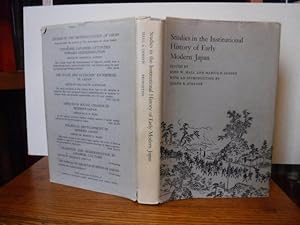 Seller image for Studies in the Institutional History of Early Modern Japan for sale by Old Scrolls Book Shop