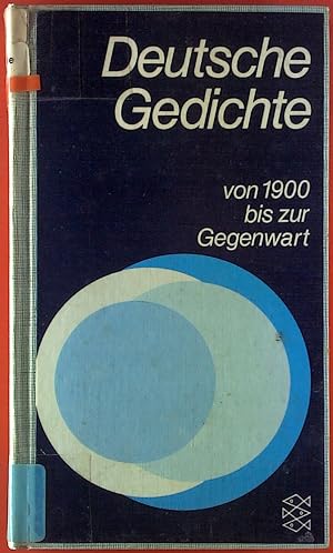 Bild des Verkufers fr Deutsche Gedichte von 1900 bis zur Gegenwart zum Verkauf von biblion2