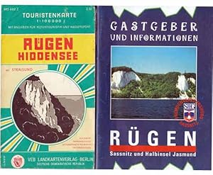 Konvolut "Bäder- und Wanderkarten Ostsee". 7 Titel. 1.) Wanderkarte Darss - Fischland. Mit Prerow...