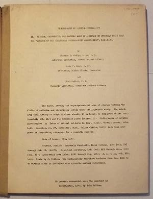 Bild des Verkufers fr Bibliography Of Medical Photography Ii. Partial, Classified, Short-Title List Of Articles In Journals Other Than The "Journal Of The Biological Photogrpahic Association", 1930-1948 zum Verkauf von Lola's Antiques & Olde Books