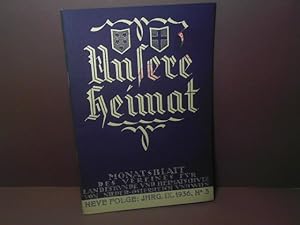 Unsere Heimat. - Neue Folge, Jahrgang IX. 1936, Nr. 3, - Monatsblatt des Vereines für Landeskunde...