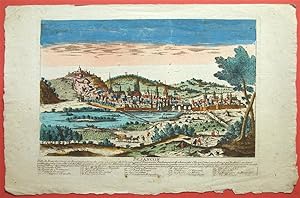 "Besançon". Ville de Franche Comte de Bourgogne l'une des plus anciennes de l'Europe. [Gravure en...