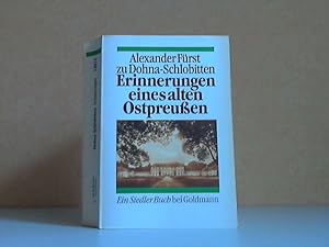 Bild des Verkufers fr Erinnerungen eines alten Ostpreuen Ein Siedler Buch bei Goldmann zum Verkauf von Andrea Ardelt