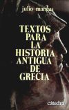 Imagen del vendedor de Textos para la historia antigua de Grecia a la venta por AG Library