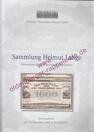 DWA-Katalog: Sammlung Helmut Lange - Eisenbahnen der Welt u.a. Spezialitäten - Deutsche Wertpapie...