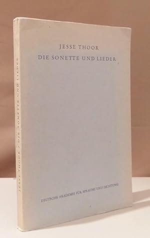 Seller image for Die Sonette und Lieder. Hrsg. v. Alfred Marnau. for sale by Dieter Eckert