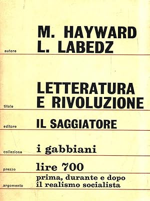 Immagine del venditore per Letteratura e rivoluzione venduto da Librodifaccia