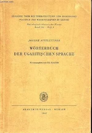 Seller image for WORTERBUCH DER UGARITISCHEN SPRACHE for sale by Le-Livre
