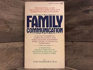 Bild des Verkufers fr Family communication;: A guide to emotional health (A Signet Book) zum Verkauf von Archives Books inc.