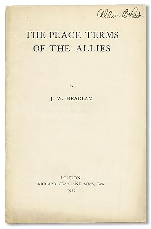 The Peace Terms of the Allies