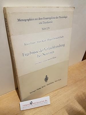 Bild des Verkufers fr Ergebnisse der Verlaufsforschung bei Neurosen Monographien aus dem Gesamtgebiet der Neurologie und Psychiatrie zum Verkauf von Roland Antiquariat UG haftungsbeschrnkt