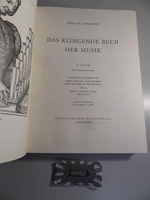 Bild des Verkufers fr Das klingende Buch der Musik. V. Band. Die Tasteninstrumente. zum Verkauf von Druckwaren Antiquariat