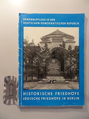 Image du vendeur pour Historische Friedhfe, Heft 1: Jdische Friedhfe in Berlin. (Denkmalpflege in der Deutschen Demokratischen Republik). mis en vente par Druckwaren Antiquariat