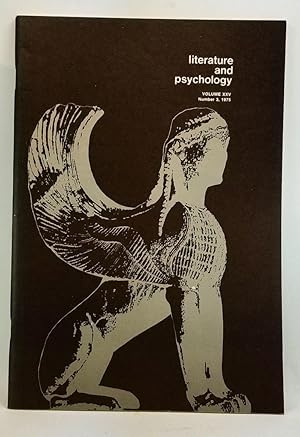 Seller image for Literature and Psychology, Volume 25, Number 3 (1975) for sale by Cat's Cradle Books