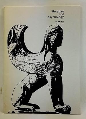 Imagen del vendedor de Literature and Psychology, Volume 28, Number 1 (1978) a la venta por Cat's Cradle Books