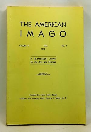 Seller image for The American Imago, Volume 17, Number 3 (Fall 1960) for sale by Cat's Cradle Books