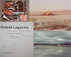 Image du vendeur pour VIOLENT LEGACIES: THREE CANTOS - Rare Fine Copy of The First Hardcover Edition/First Printing: Double-Signed by Richard Misrach And Susan Sontag - ONLY DOUBLE-SIGNED COPY ONLINE mis en vente par ModernRare