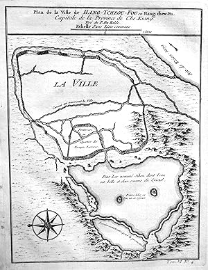 Bild des Verkufers fr "Plan de la Ville de Hang-Tcheou-Fou ou Hang-Chew-Fu" - Hangzhou Zhejiang China Asia Asien map plan zum Verkauf von Antiquariat Steffen Vlkel GmbH