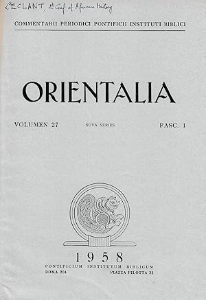 Bild des Verkufers fr Second Conference on African History and Archaeology (Londres, 16-18 Juillet 1957). (Orientalia). zum Verkauf von Librarium of The Hague