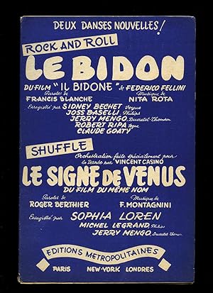 Image du vendeur pour Le Bidon (Rock and Roll) | Le Signe de Venus (Shuffle) [Musicians Vintage French Piano Sheet Music] + Individual Sheets Of Music For Parts of the Orchestra mis en vente par Little Stour Books PBFA Member