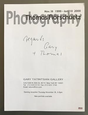 Thomas Florschuetz. Photography. Nov. 18 1999 - Jan 10 2000.