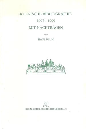 Bild des Verkufers fr Klnische Bibliographie 1997-1999 : Mit Nachtrgen. zum Verkauf von Brbel Hoffmann