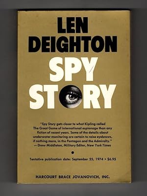 Spy Story by Len Deighton (First U.S. Edition) ARC / Advance Reading Copy