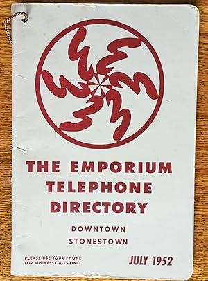 The Emporium Telephone Directory - Downtown Stonestown - July 1952 - San Francisco